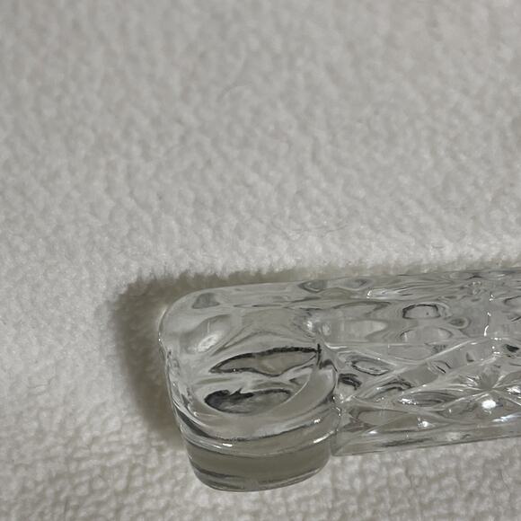 Vintage Anchor Hocking WEXFORD GLASS Fork and Spoon Salad Serving Set 9.75" EUC - Picture 4 of 6